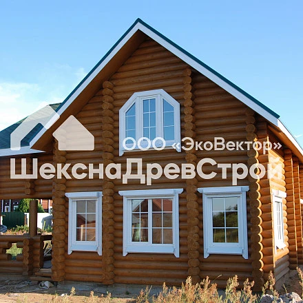 Из оцилиндрованного бревна